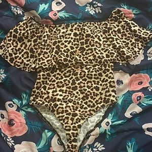 Cheetah print bodysuit